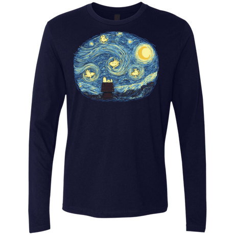 T-Shirts Midnight Navy / S Woody Night Men's Premium Long Sleeve