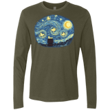 T-Shirts Military Green / S Woody Night Men's Premium Long Sleeve