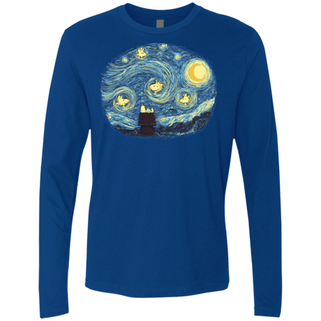 T-Shirts Royal / S Woody Night Men's Premium Long Sleeve