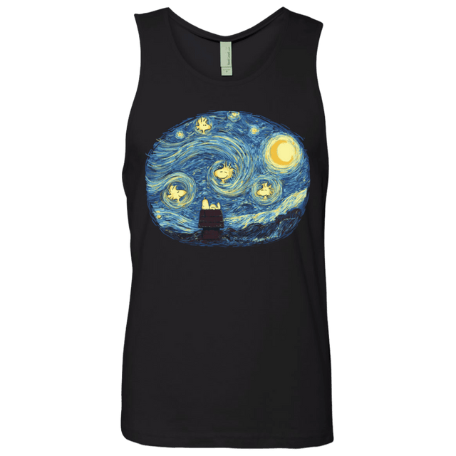 T-Shirts Black / S Woody Night Men's Premium Tank Top