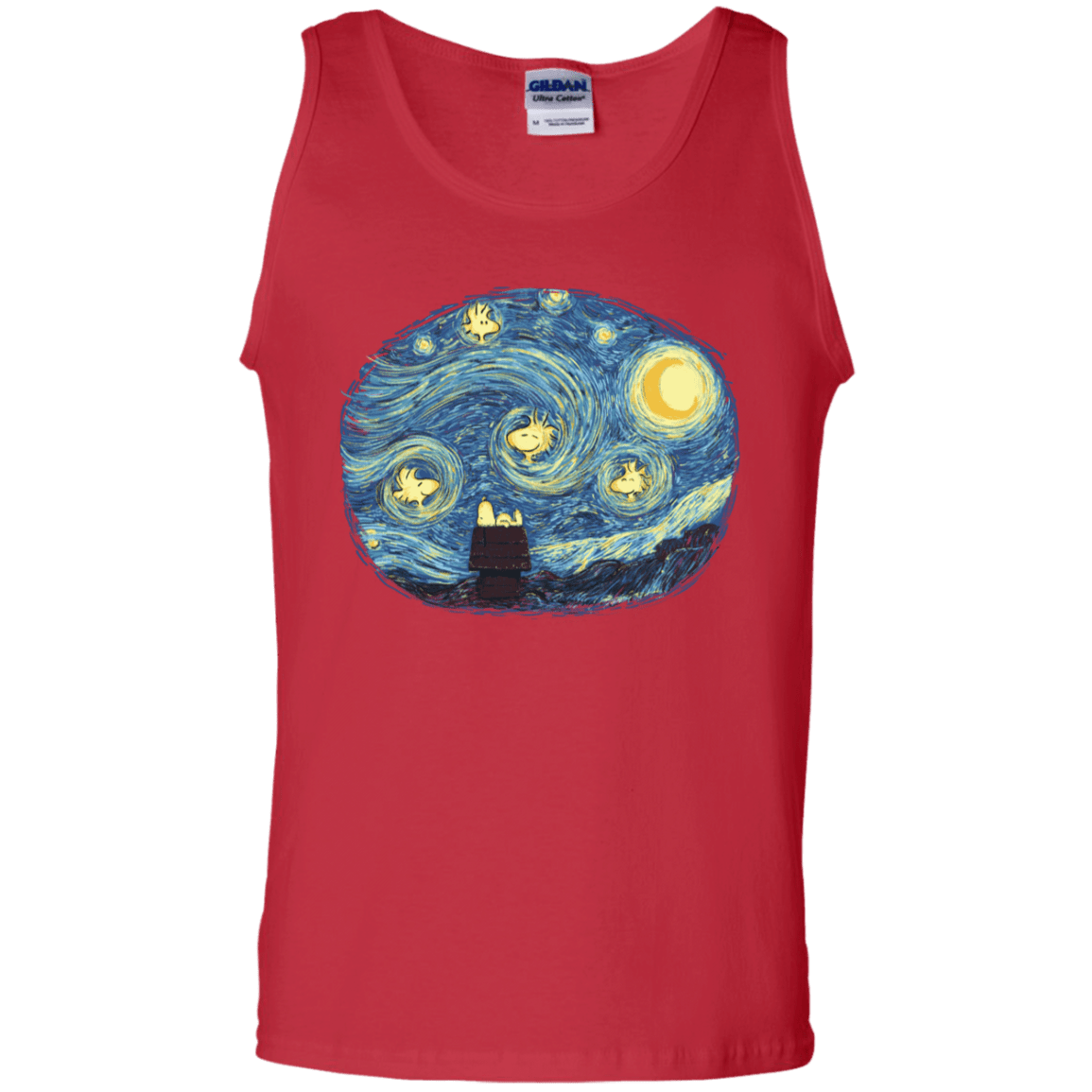 T-Shirts Red / S Woody Night Men's Tank Top