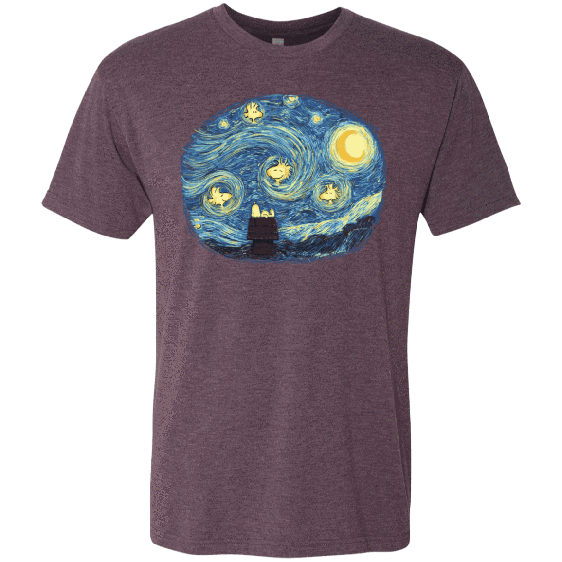 T-Shirts Vintage Purple / S Woody Night Men's Triblend T-Shirt