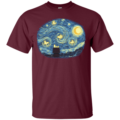 T-Shirts Maroon / S Woody Night T-Shirt