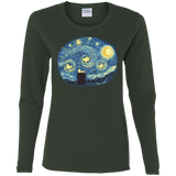 T-Shirts Forest / S Woody Night Women's Long Sleeve T-Shirt