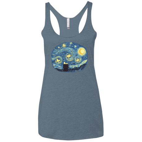 T-Shirts Indigo / X-Small Woody Night Women's Triblend Racerback Tank