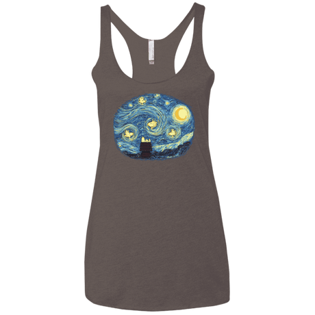 T-Shirts Macchiato / X-Small Woody Night Women's Triblend Racerback Tank