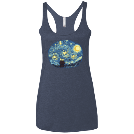 T-Shirts Vintage Navy / X-Small Woody Night Women's Triblend Racerback Tank