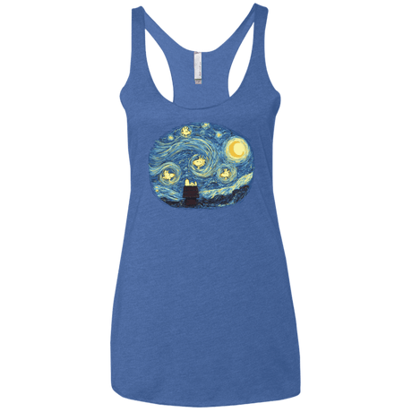 T-Shirts Vintage Royal / X-Small Woody Night Women's Triblend Racerback Tank