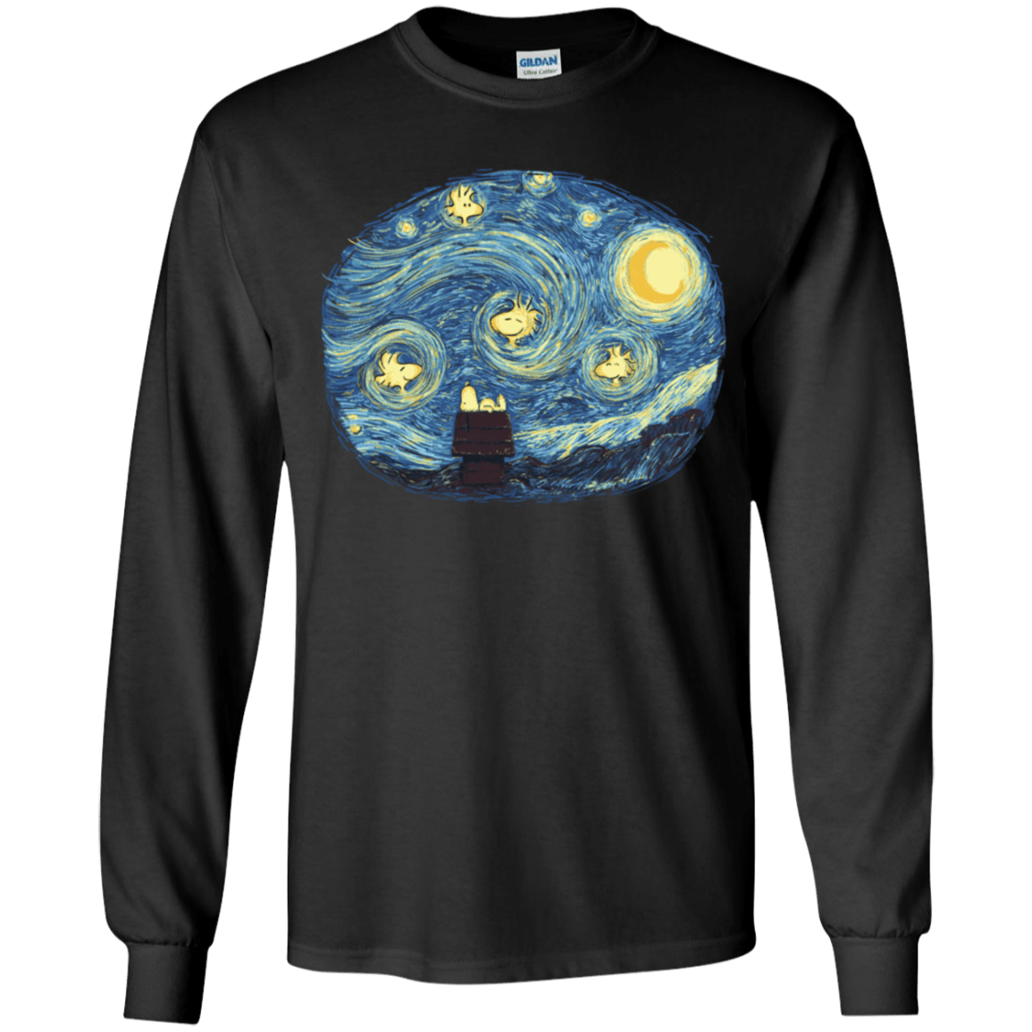 T-Shirts Black / YS Woody Night Youth Long Sleeve T-Shirt