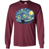 T-Shirts Maroon / YS Woody Night Youth Long Sleeve T-Shirt