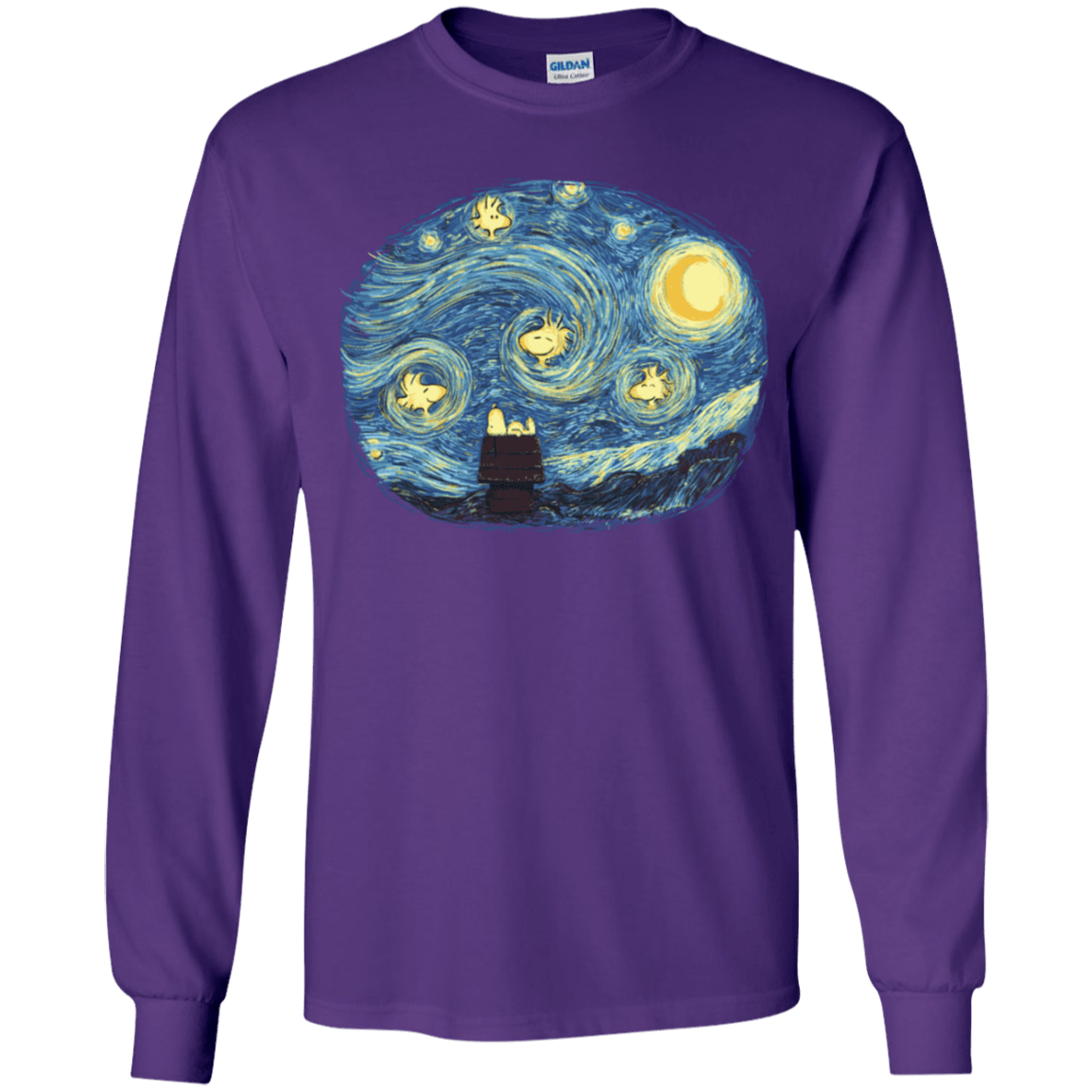 T-Shirts Purple / YS Woody Night Youth Long Sleeve T-Shirt