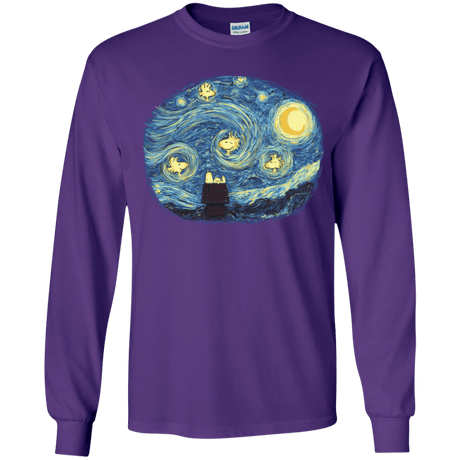 T-Shirts Purple / YS Woody Night Youth Long Sleeve T-Shirt