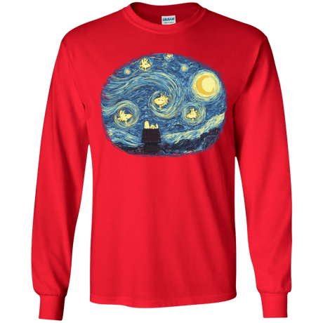 T-Shirts Red / YS Woody Night Youth Long Sleeve T-Shirt