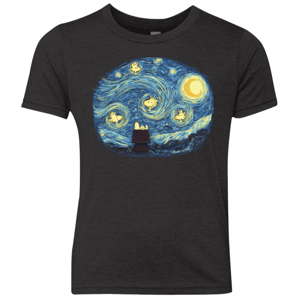 T-Shirts Vintage Black / YXS Woody Night Youth Triblend T-Shirt