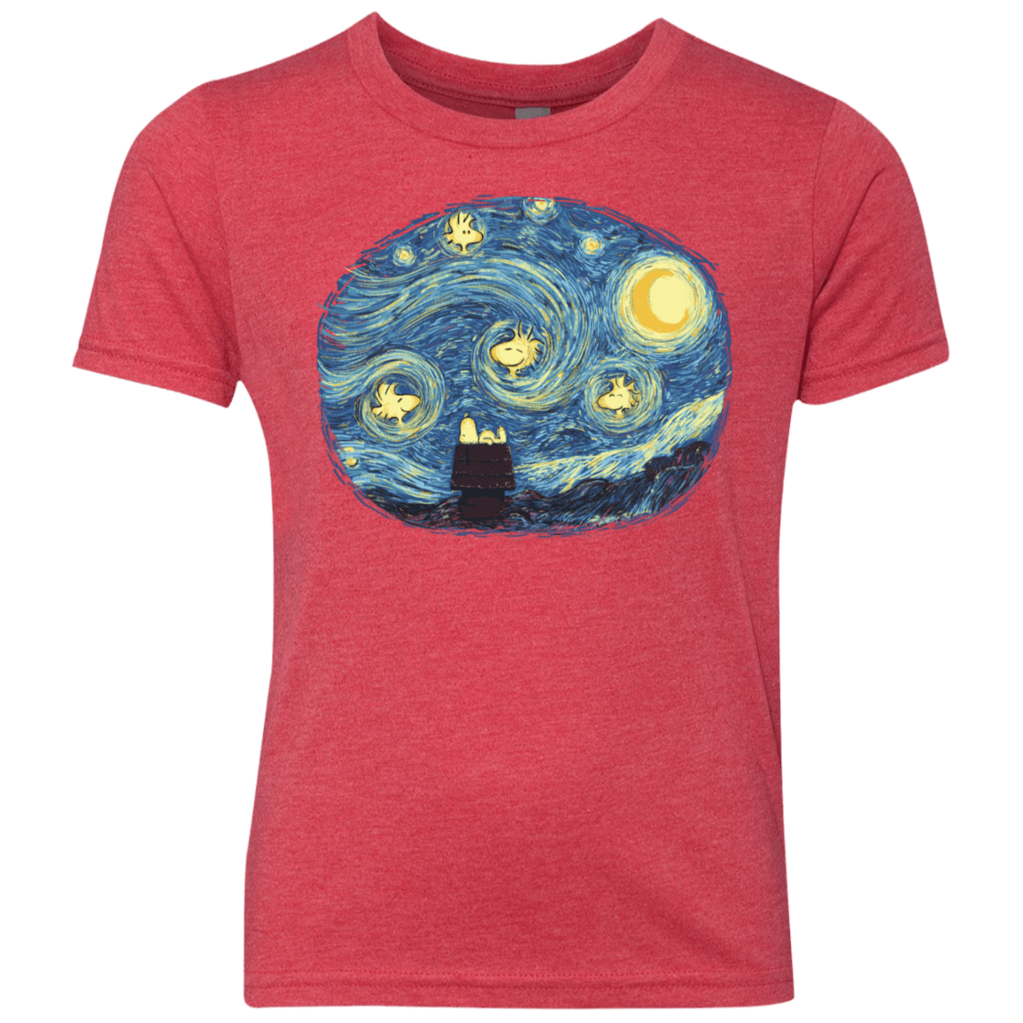 T-Shirts Vintage Red / YXS Woody Night Youth Triblend T-Shirt