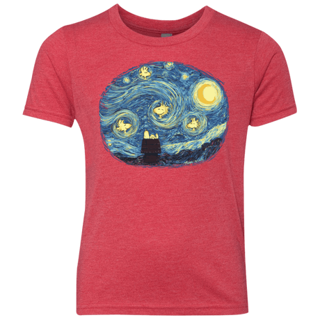 T-Shirts Vintage Red / YXS Woody Night Youth Triblend T-Shirt