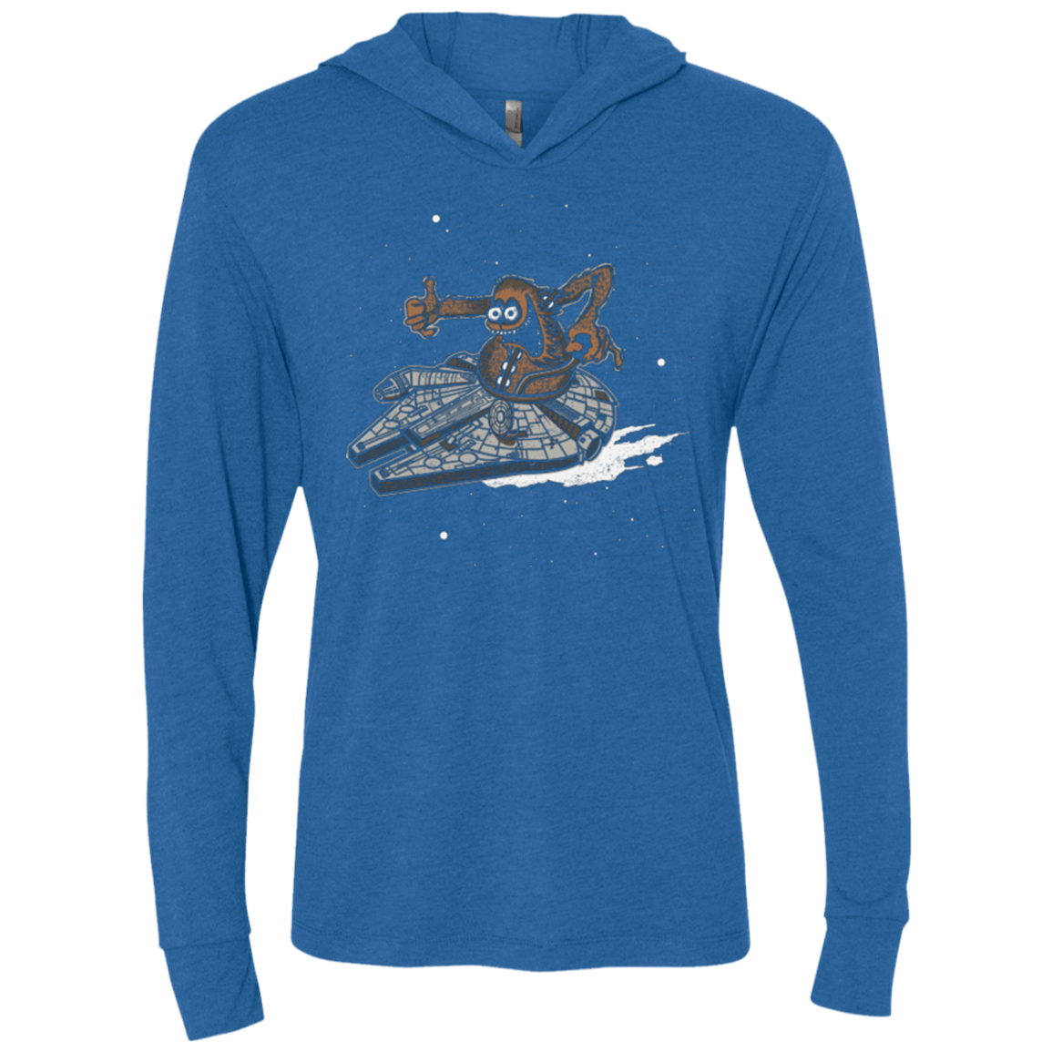 T-Shirts Vintage Royal / X-Small Wook Fink Triblend Long Sleeve Hoodie Tee