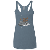 T-Shirts Indigo / X-Small Wook Fink Women's Triblend Racerback Tank