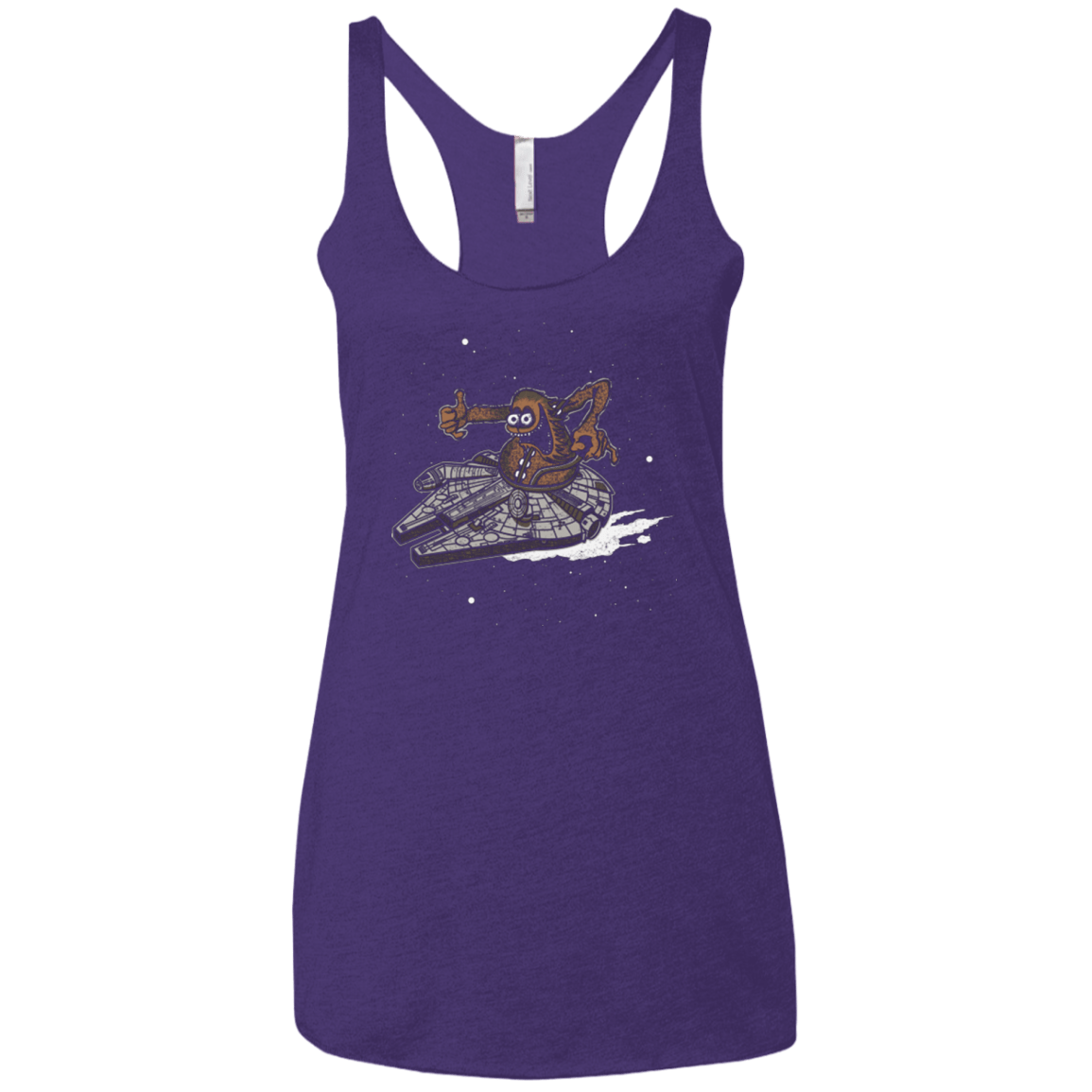 T-Shirts Purple / X-Small Wook Fink Women's Triblend Racerback Tank