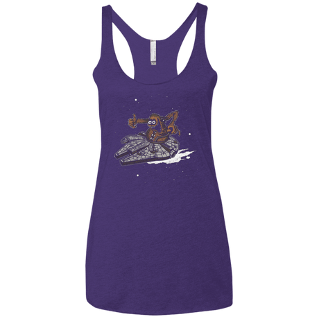 T-Shirts Purple / X-Small Wook Fink Women's Triblend Racerback Tank