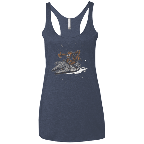 T-Shirts Vintage Navy / X-Small Wook Fink Women's Triblend Racerback Tank