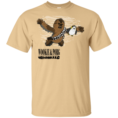 T-Shirts Vegas Gold / S Wookie and Porg T-Shirt
