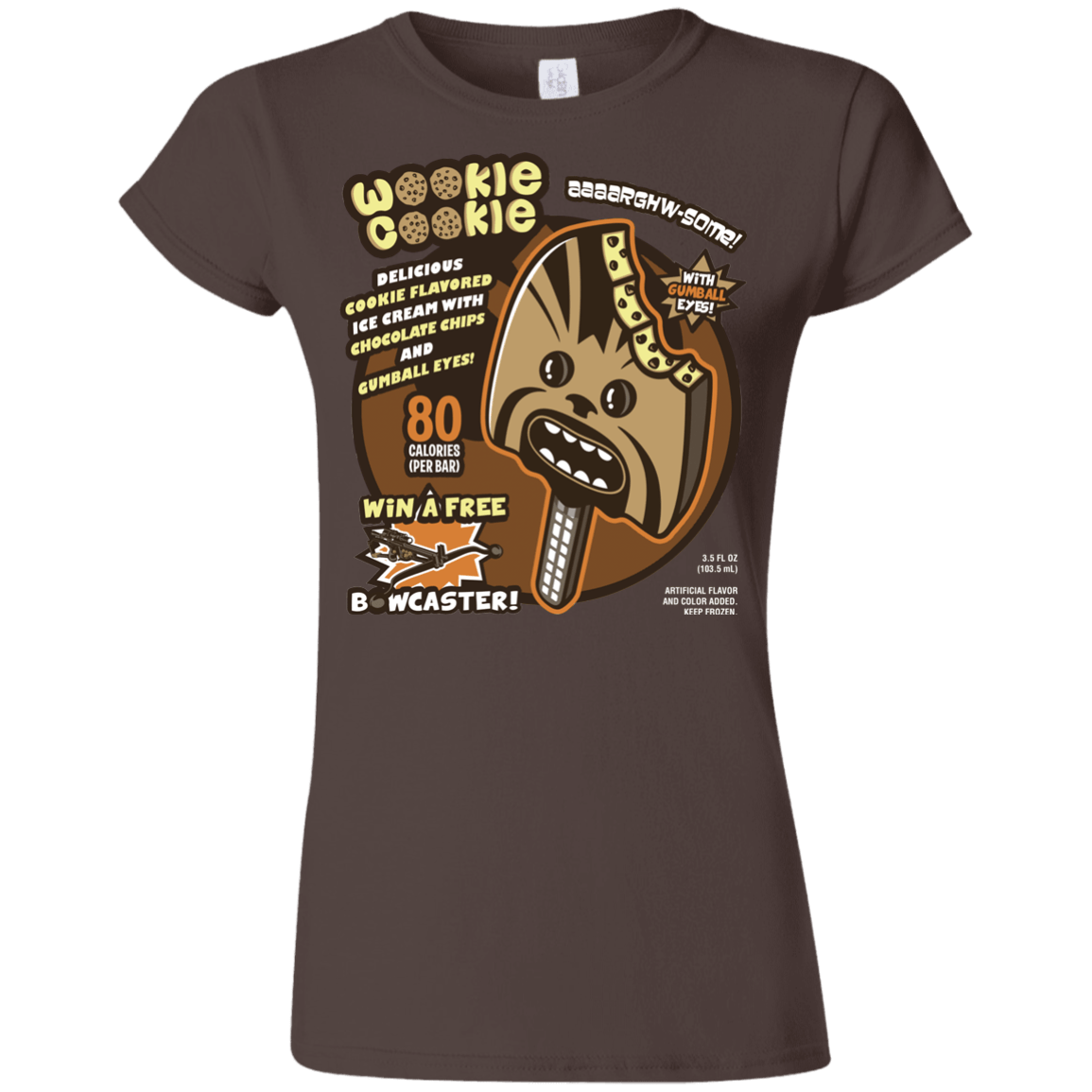 T-Shirts Dark Chocolate / S Wookie Cookie Junior Slimmer-Fit T-Shirt
