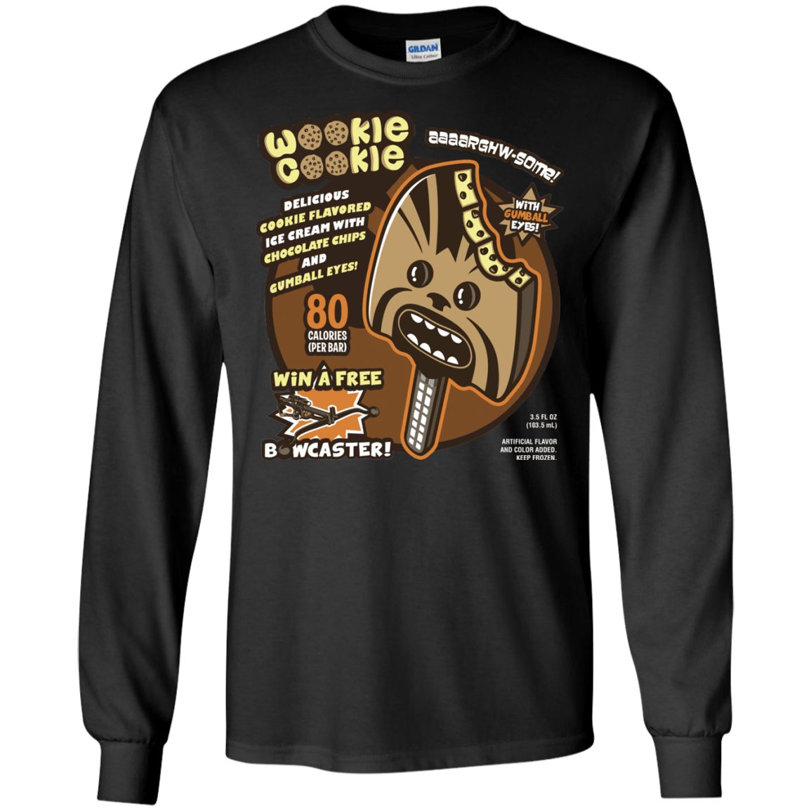 T-Shirts Black / S Wookie Cookie Men's Long Sleeve T-Shirt