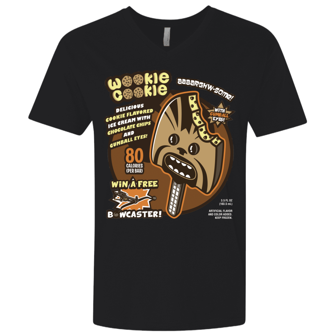 T-Shirts Black / X-Small Wookie Cookie Men's Premium V-Neck