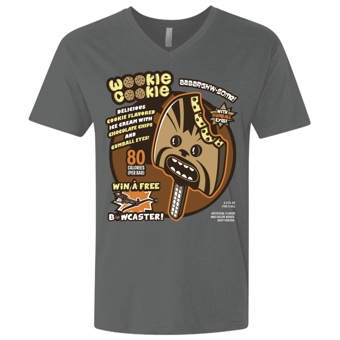 T-Shirts Heavy Metal / X-Small Wookie Cookie Men's Premium V-Neck