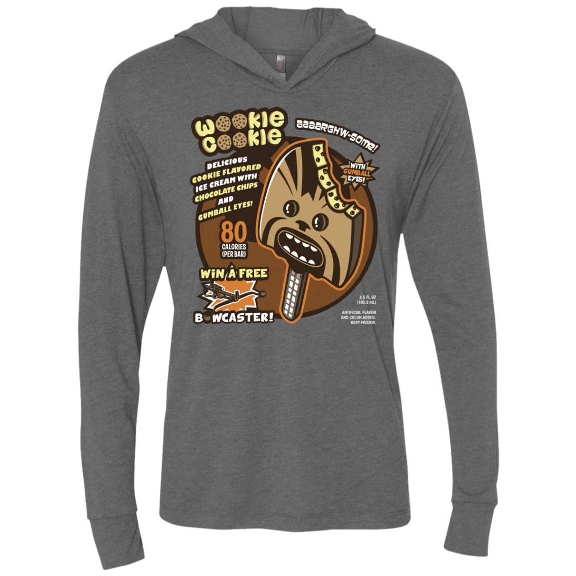 T-Shirts Premium Heather / X-Small Wookie Cookie Triblend Long Sleeve Hoodie Tee