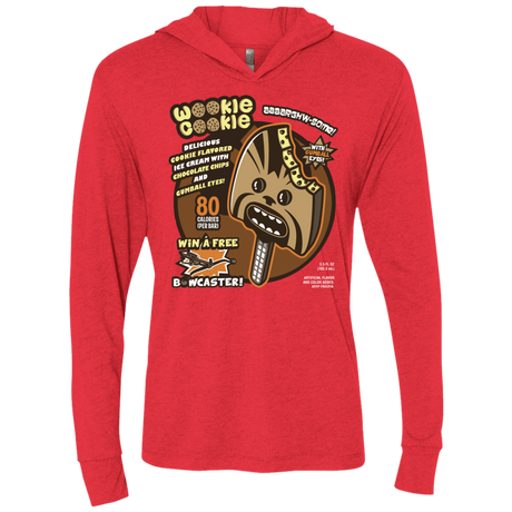 T-Shirts Vintage Red / X-Small Wookie Cookie Triblend Long Sleeve Hoodie Tee