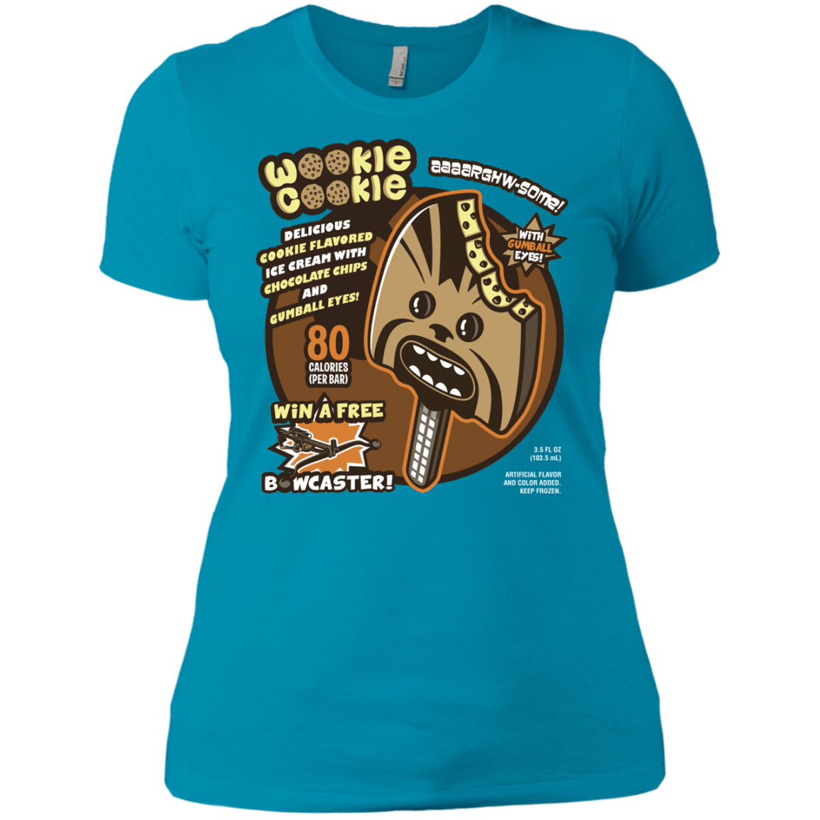 T-Shirts Turquoise / X-Small Wookie Cookie Women's Premium T-Shirt