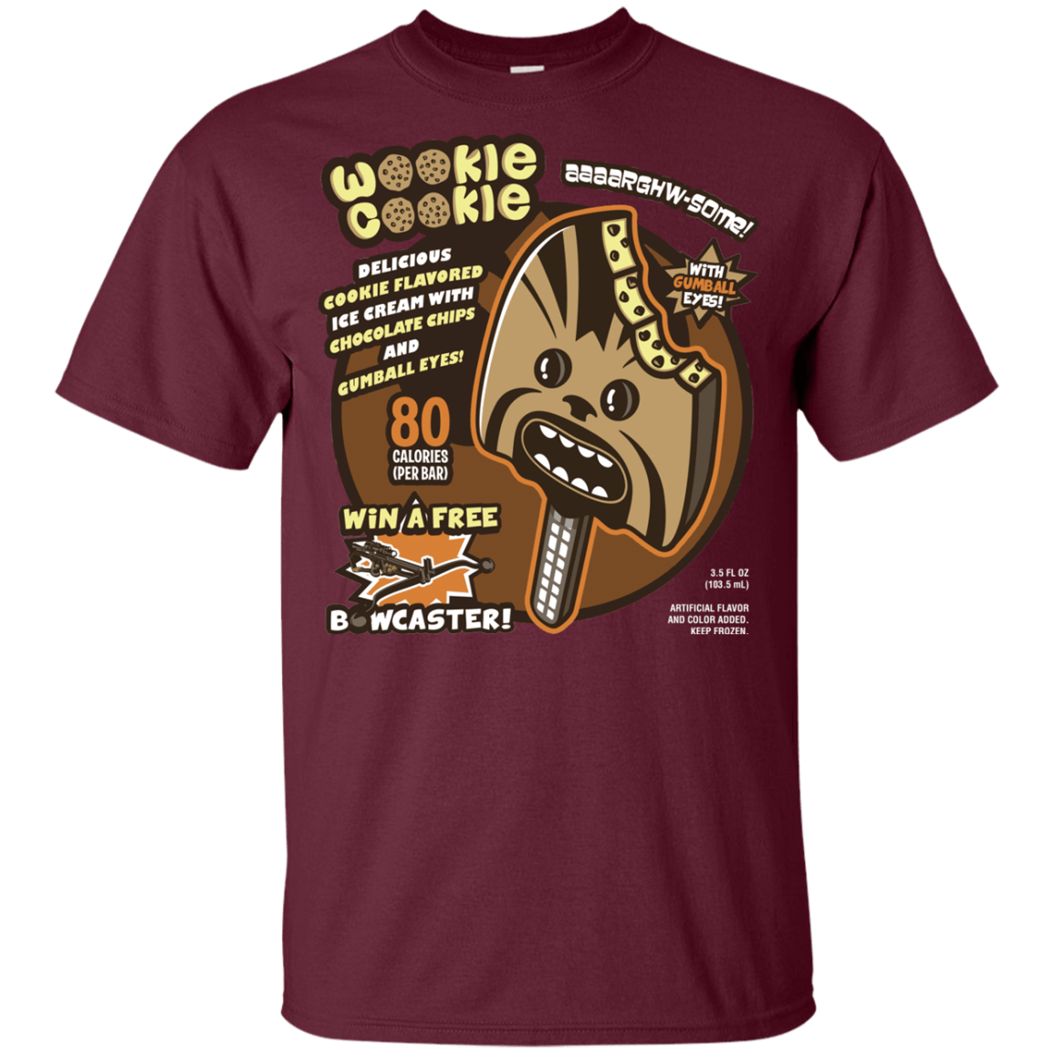 T-Shirts Maroon / YXS Wookie Cookie Youth T-Shirt