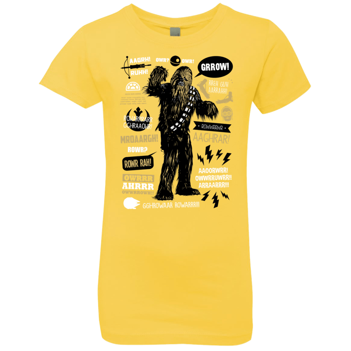 T-Shirts Vibrant Yellow / YXS Wookie Famous Quotes Girls Premium T-Shirt