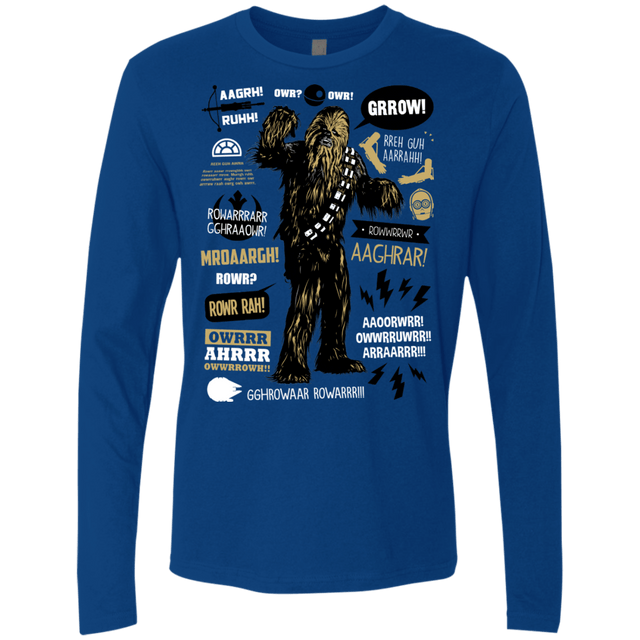 T-Shirts Royal / Small Wookie Famous Quotes Men's Premium Long Sleeve