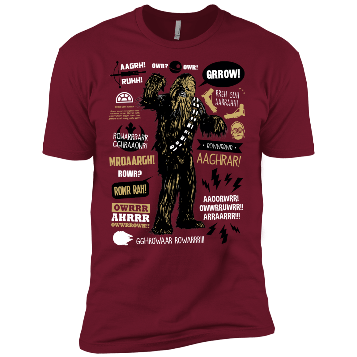 T-Shirts Cardinal / X-Small Wookie Famous Quotes Men's Premium T-Shirt
