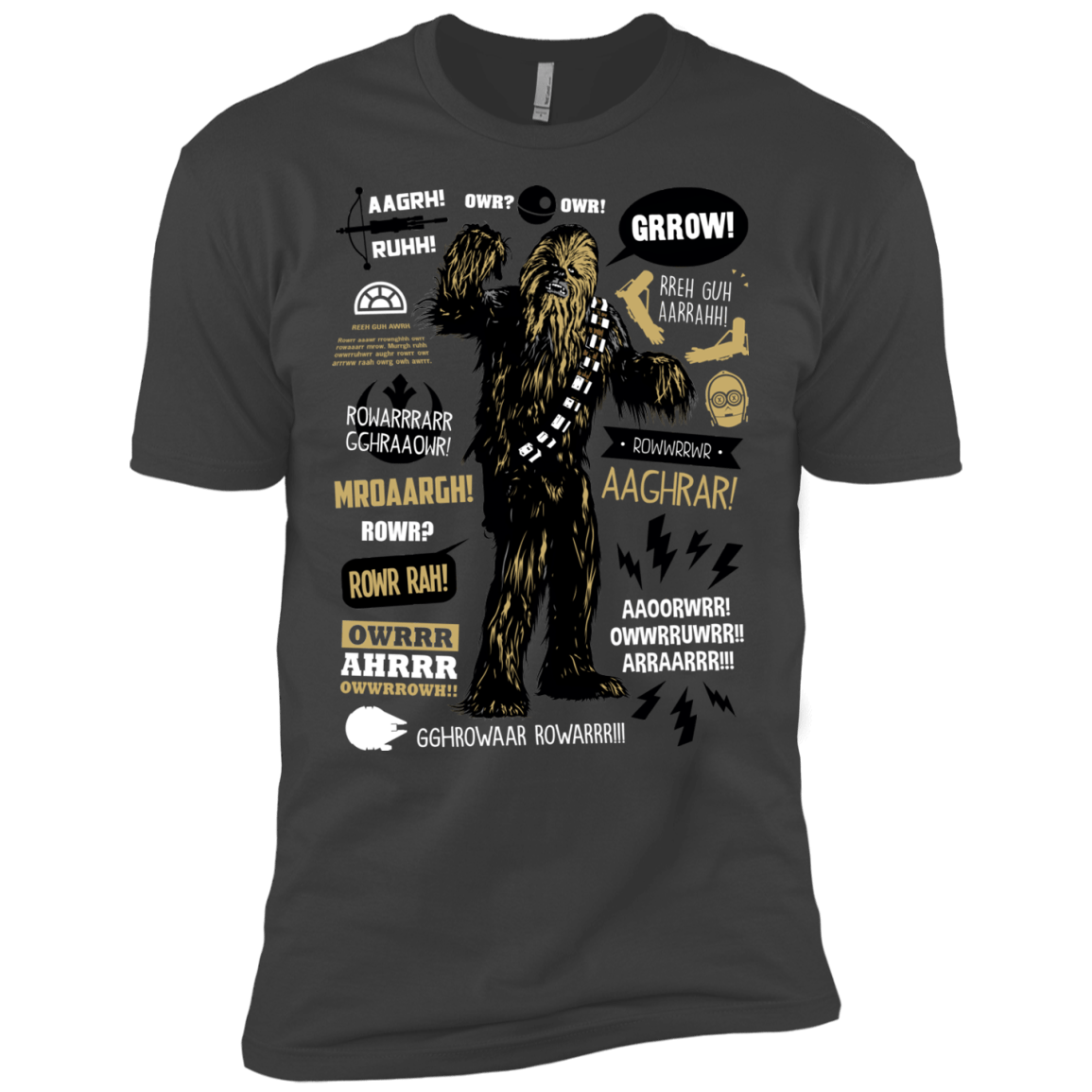 T-Shirts Heavy Metal / X-Small Wookie Famous Quotes Men's Premium T-Shirt