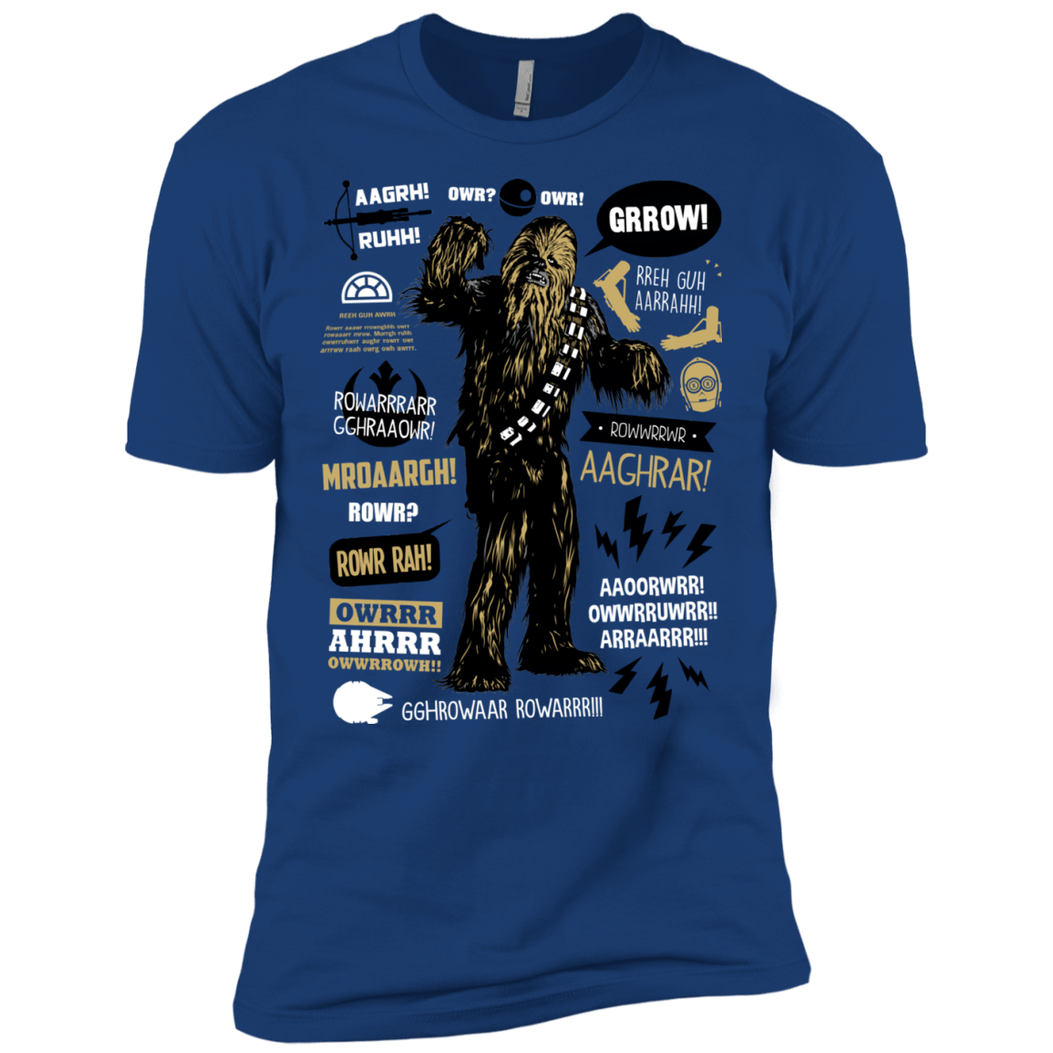 T-Shirts Royal / X-Small Wookie Famous Quotes Men's Premium T-Shirt