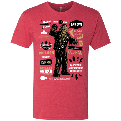T-Shirts Vintage Red / Small Wookie Famous Quotes Men's Triblend T-Shirt