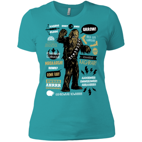 T-Shirts Tahiti Blue / X-Small Wookie Famous Quotes Women's Premium T-Shirt