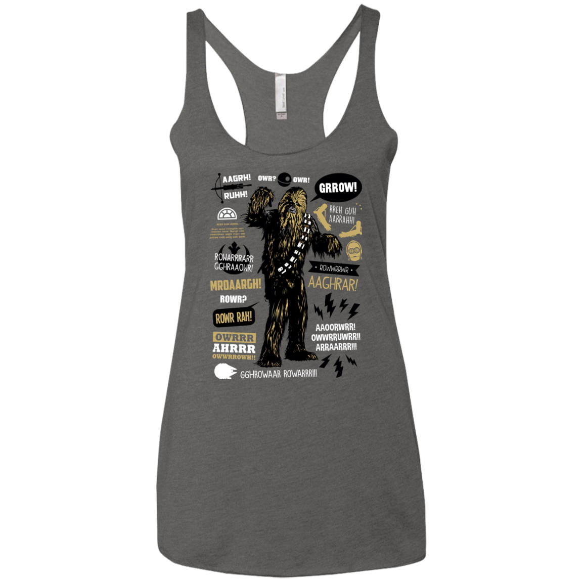 T-Shirts Premium Heather / X-Small Wookie Famous Quotes Women's Triblend Racerback Tank