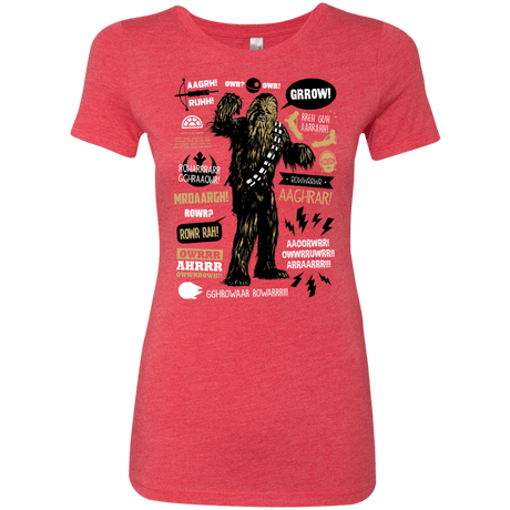 T-Shirts Vintage Red / Small Wookie Famous Quotes Women's Triblend T-Shirt