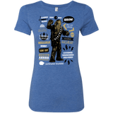 T-Shirts Vintage Royal / Small Wookie Famous Quotes Women's Triblend T-Shirt