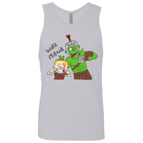 T-Shirts Heather Grey / Small Work Friends Men's Premium Tank Top