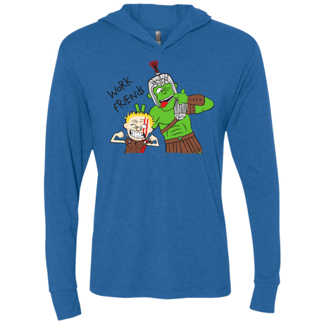 T-Shirts Vintage Royal / X-Small Work Friends Triblend Long Sleeve Hoodie Tee