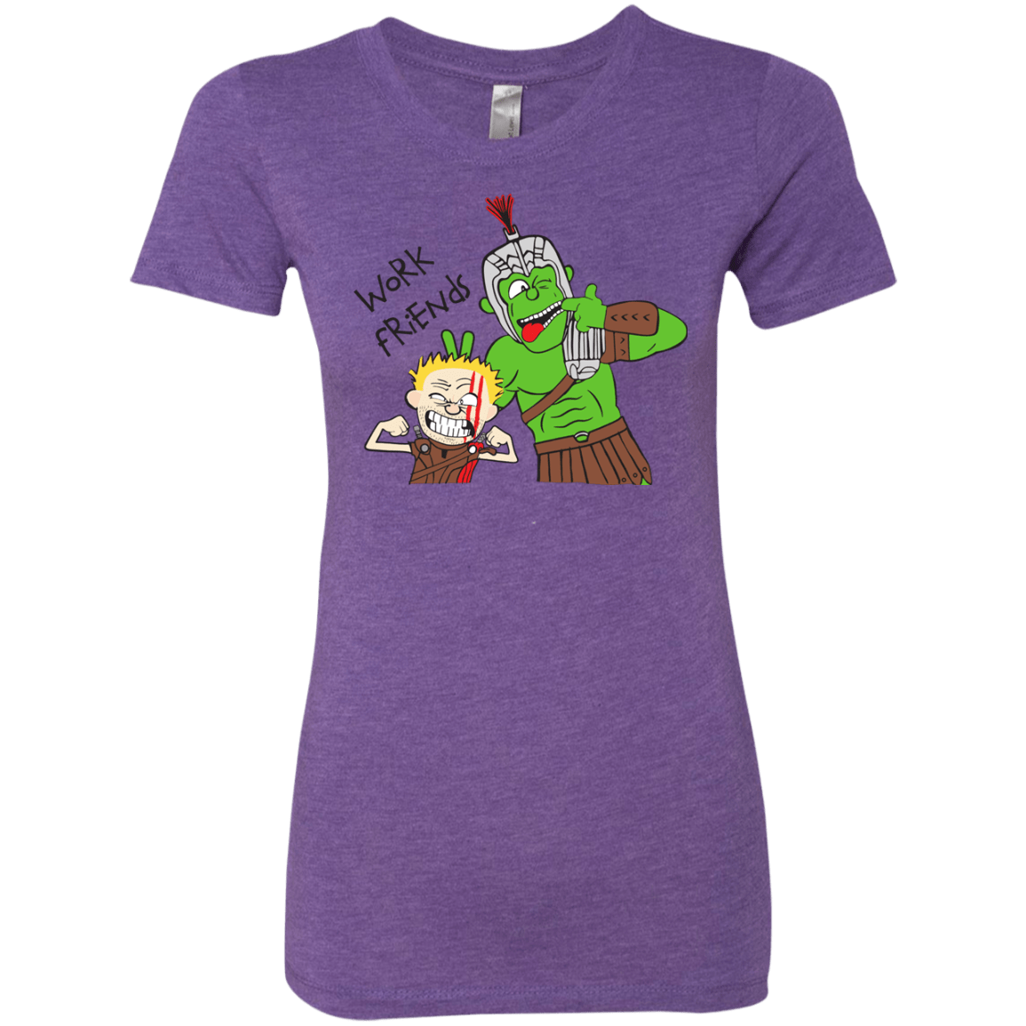 T-Shirts Purple Rush / Small Work Friends Women's Triblend T-Shirt