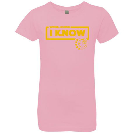 T-Shirts Light Pink / YXS Work Sucks Girls Premium T-Shirt