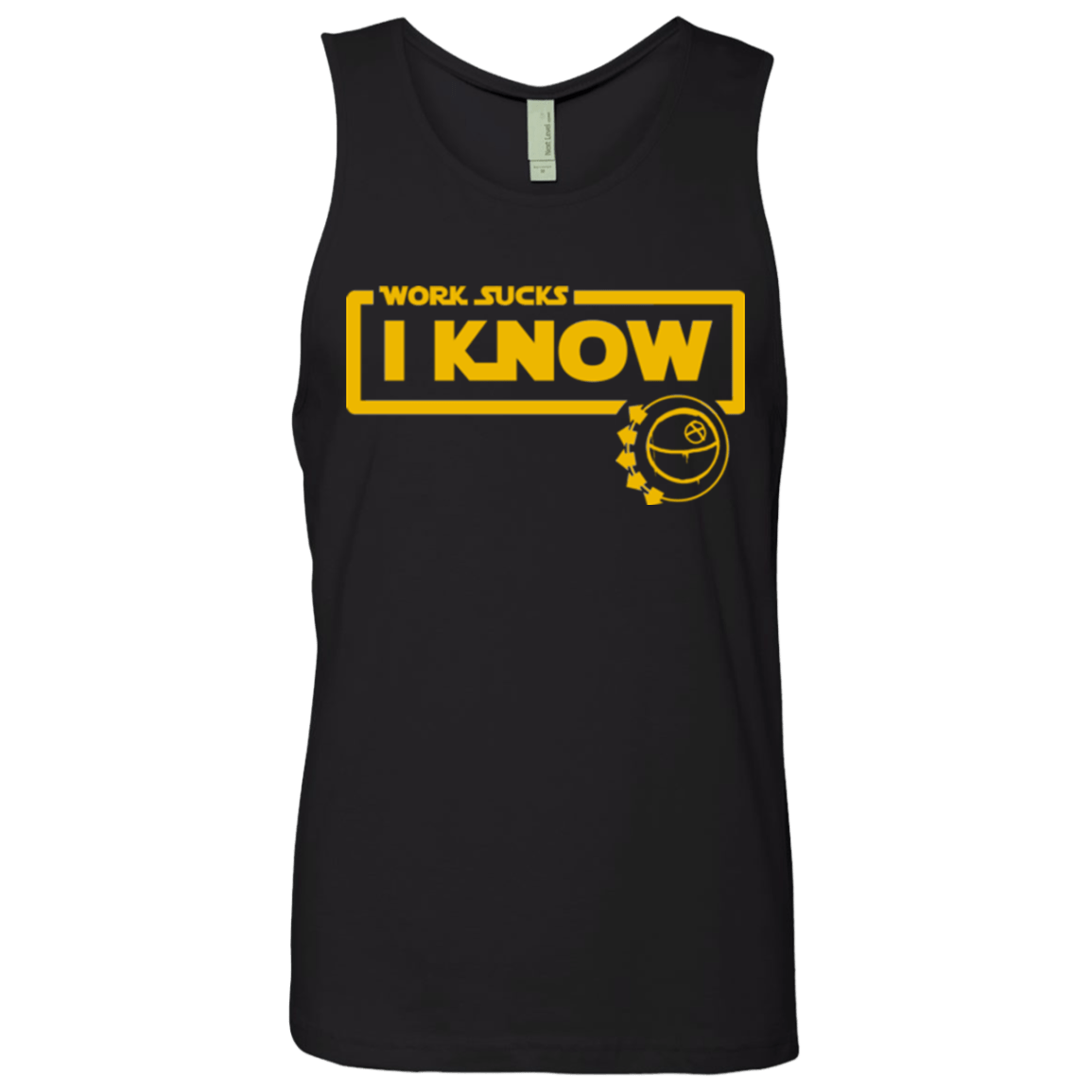 T-Shirts Black / Small Work Sucks Men's Premium Tank Top