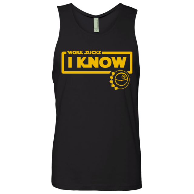 T-Shirts Black / Small Work Sucks Men's Premium Tank Top